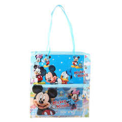 Mickey & Mini Stationery Bag - Blue - test-store-for-chase-value