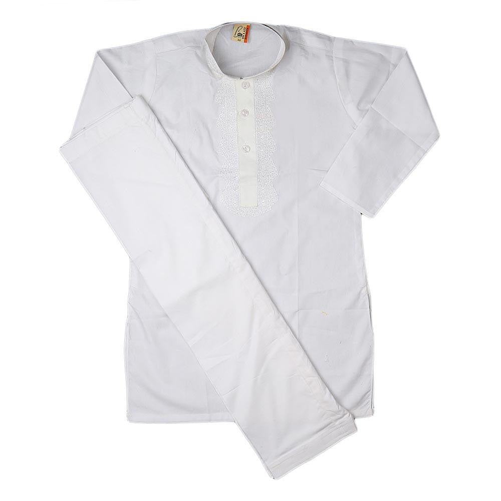 Boys Kameez Shalwar - White - test-store-for-chase-value
