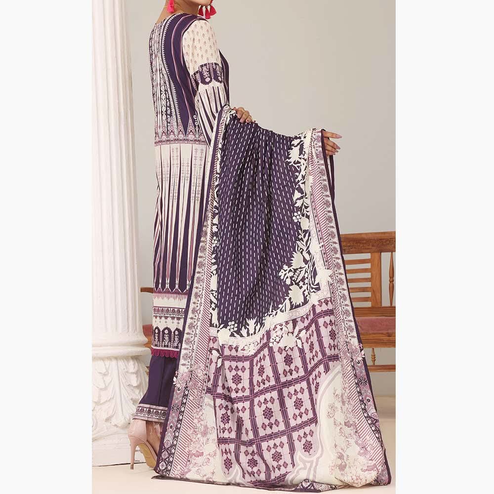 VS Daman Printed Lawn Unstitched 3Pcs Suit - 1537-A, Women, 3Pcs Shalwar Suit, VS Textiles, Chase Value