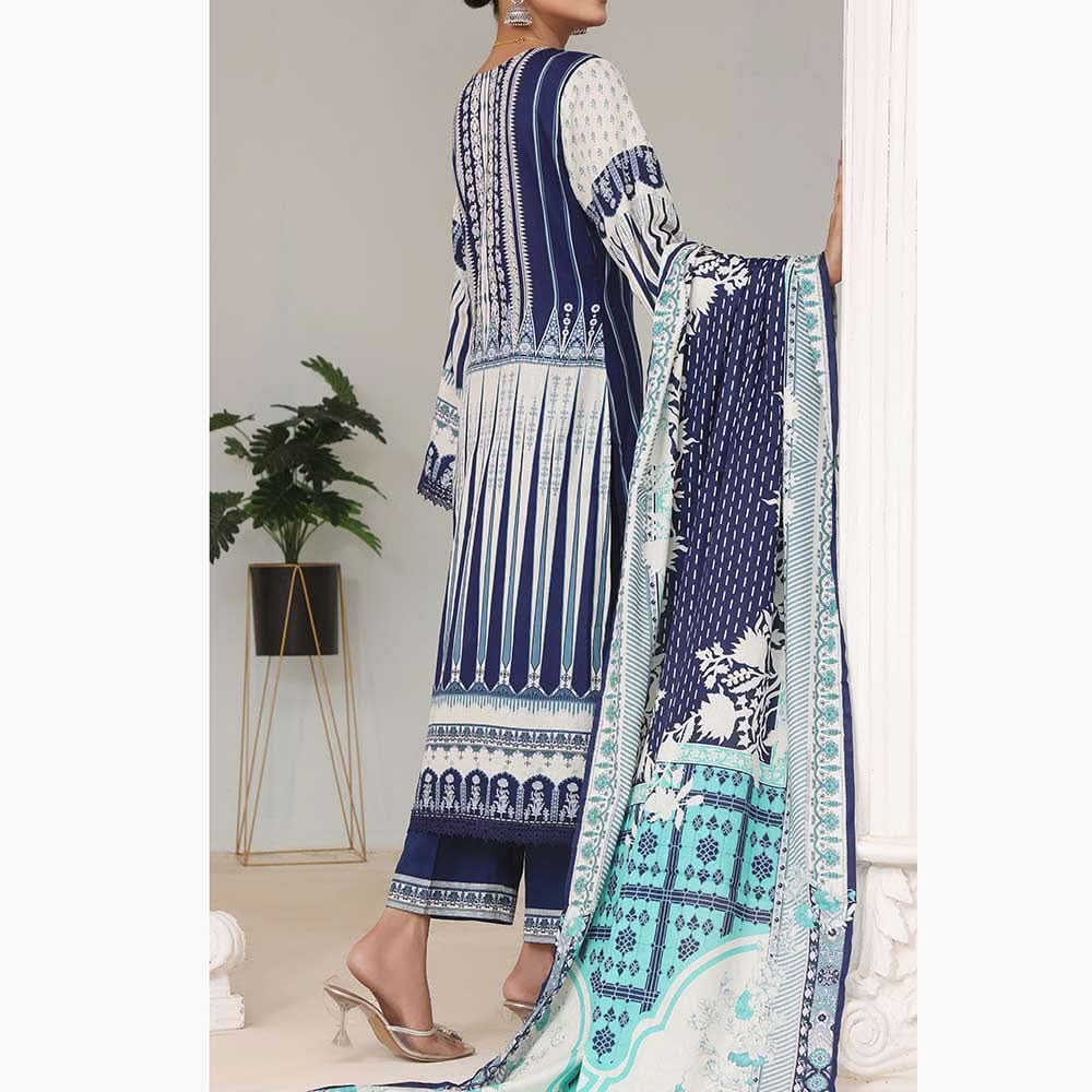 VS Daman Printed Lawn Unstitched 3Pcs Suit - 1537-C, Women, 3Pcs Shalwar Suit, VS Textiles, Chase Value