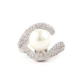 Zircon Finger Ring - Silver - test-store-for-chase-value