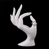 Zircon Finger Ring - Silver - test-store-for-chase-value