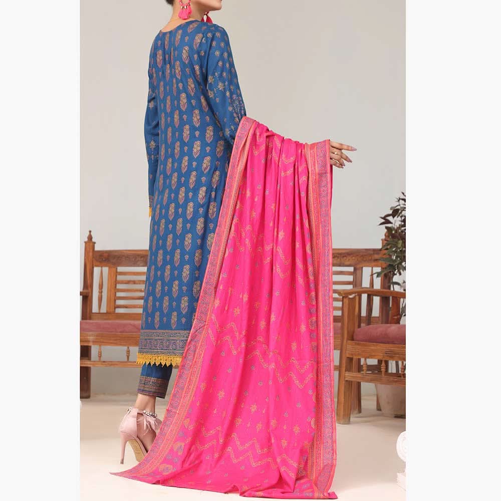 VS Daman Printed Lawn Unstitched 3Pcs Suit - 1539-A, Women, 3Pcs Shalwar Suit, VS Textiles, Chase Value
