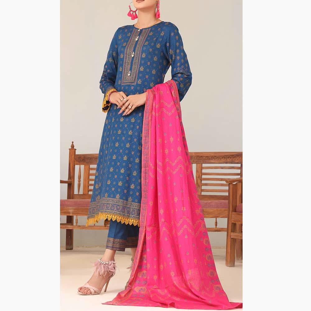 VS Daman Printed Lawn Unstitched 3Pcs Suit - 1539-A, Women, 3Pcs Shalwar Suit, VS Textiles, Chase Value