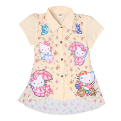 Hello Kitty Girls Printed 2 Piece Shirt - Cream - test-store-for-chase-value