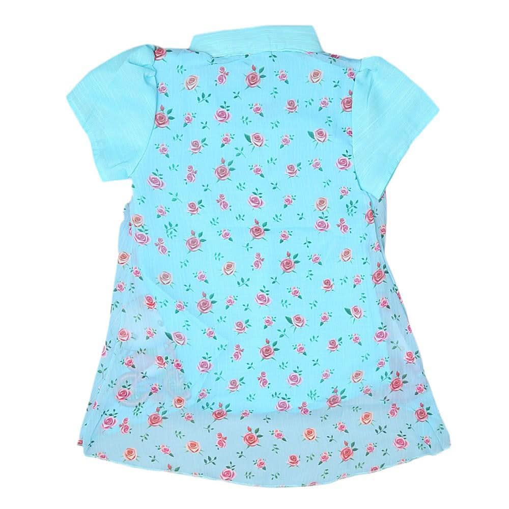 Hello Kitty Girls Printed 2 Piece Shirt - Light Blue - test-store-for-chase-value