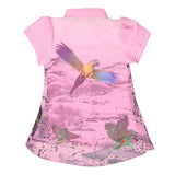 Girls Printed 2 Piece Shirt - Pink - test-store-for-chase-value