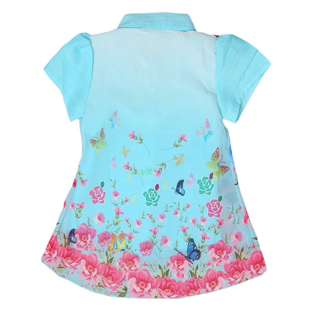 Mickey Mouse Girls Printed 2 Piece Shirt - Blue - test-store-for-chase-value