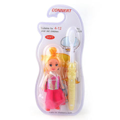 Kids Tooth Brush with Doll - Yellow - test-store-for-chase-value