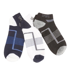 Men's Ankle Socks Pack Of 3 - Multi - test-store-for-chase-value