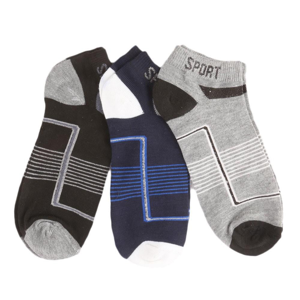 Men's Ankle Socks Pack Of 3 - Multi - test-store-for-chase-value
