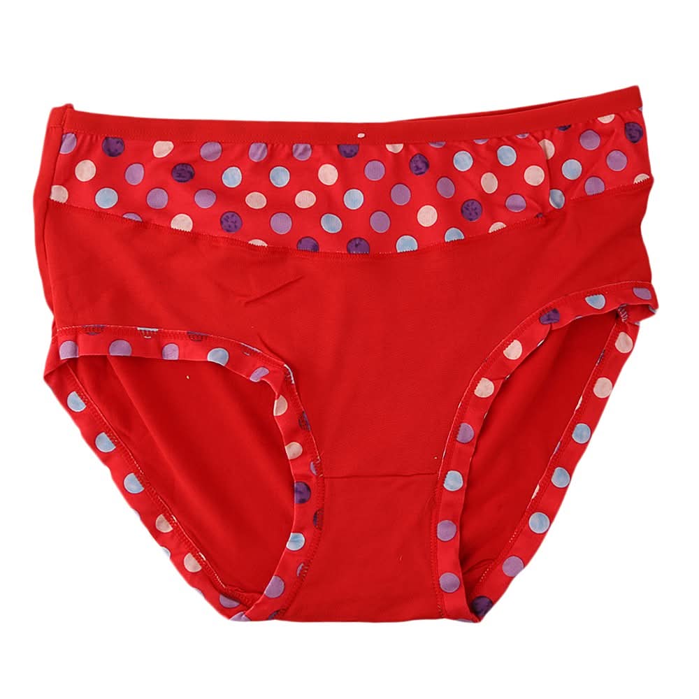 Women's Fancy Panty - Red - test-store-for-chase-value