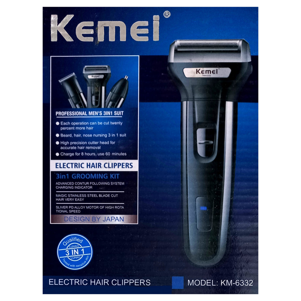 Kemei Grooming Kit KM-6332 - Black, Home & Lifestyle, Shaver & Trimmers, Kemei, Chase Value