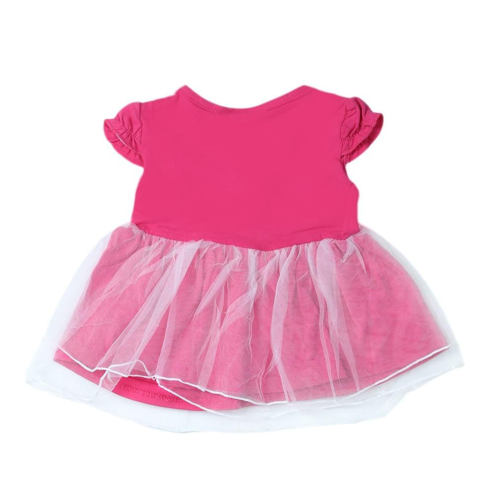 Newborn Girls Frock - Pink - test-store-for-chase-value