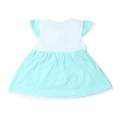 Newborn Girls Frock - Cyan - test-store-for-chase-value