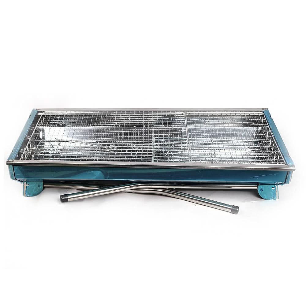 Portable BBQ Grill MD-8009 - Silver - test-store-for-chase-value