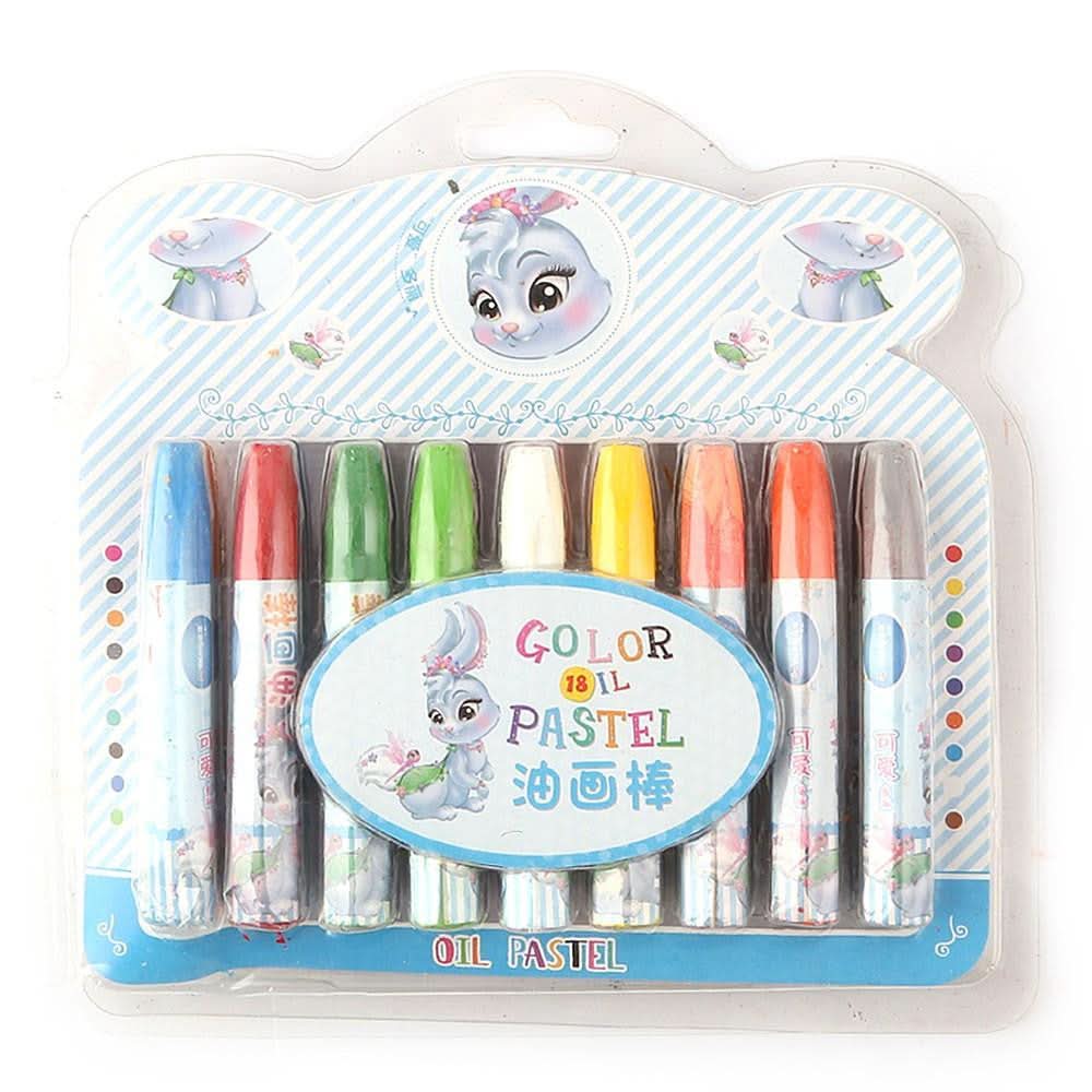 Oil Pastels 18 Pcs Set - Blue - test-store-for-chase-value
