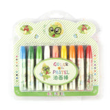 Oil Pastels 18 Pcs Set - Green - test-store-for-chase-value