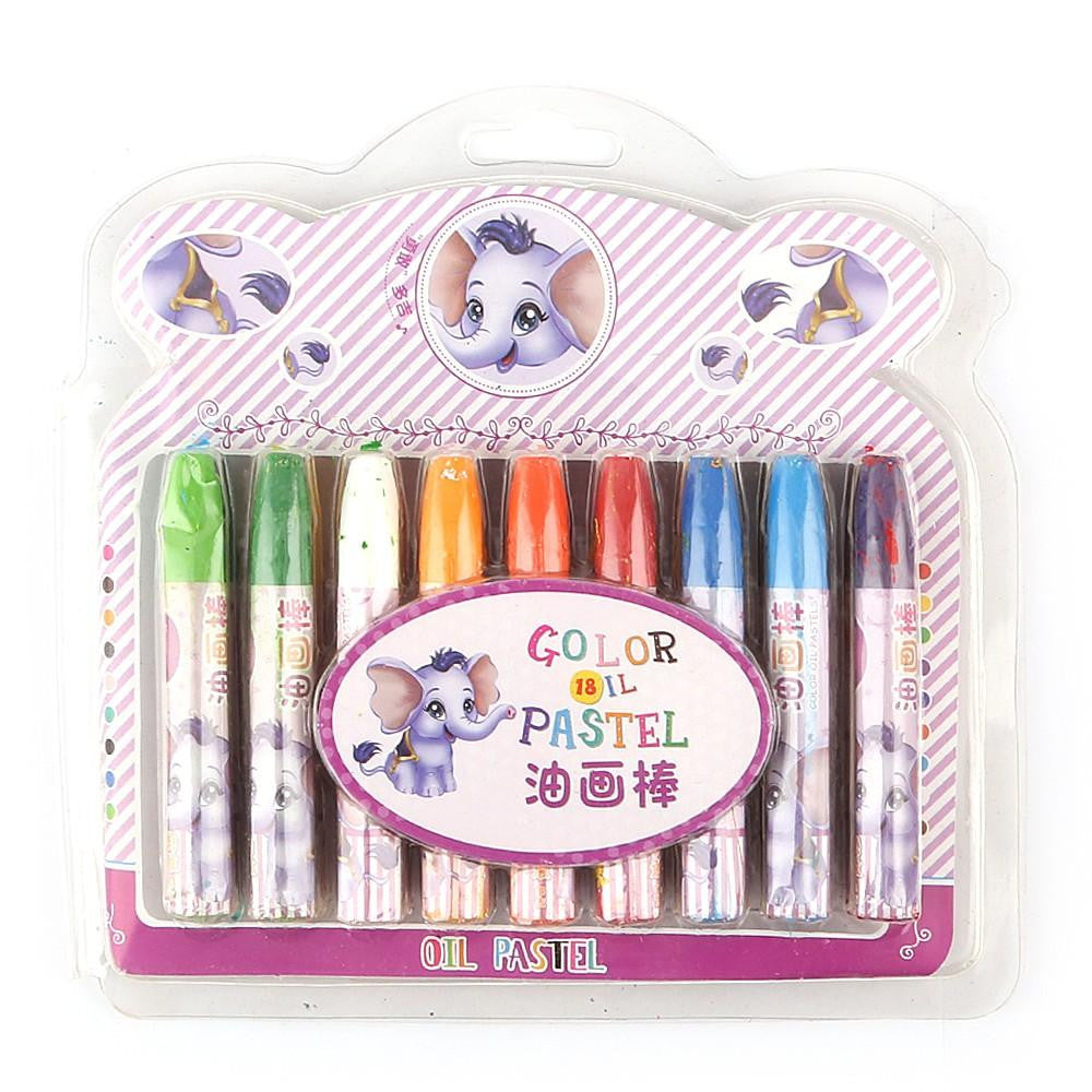 Oil Pastels 18 Pcs Set - Purple - test-store-for-chase-value