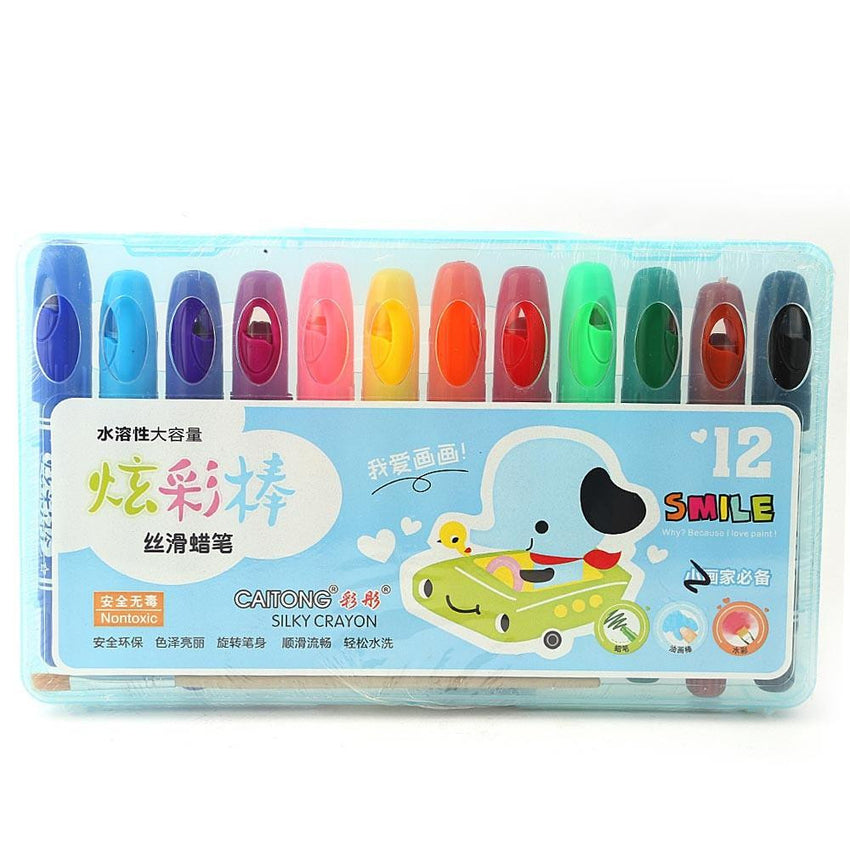Crayons 12 Pcs Set - Light Blue - test-store-for-chase-value