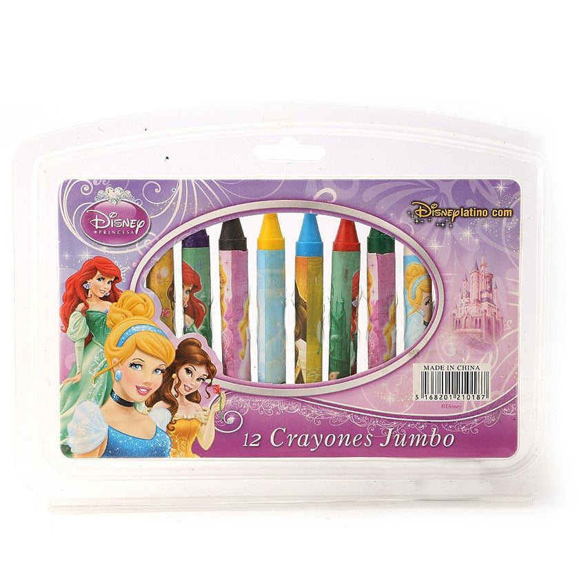 Princess Crayons 12 Pcs Set - Purple - test-store-for-chase-value