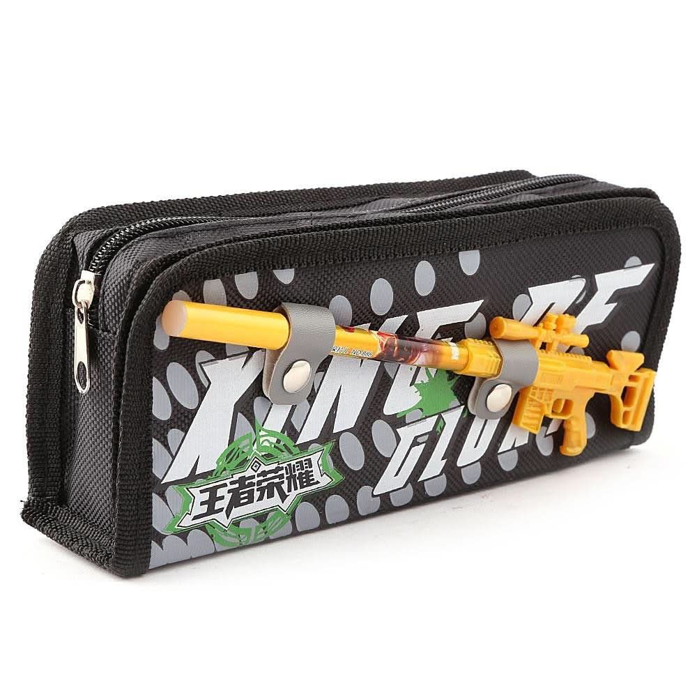 Gun Pencil Pouch - Black - test-store-for-chase-value