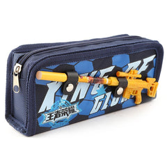 Gun Pencil Pouch - Navy Blue - test-store-for-chase-value