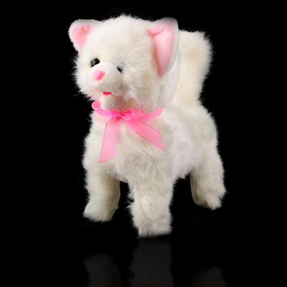 Electronic Walking Pet Cat - White - test-store-for-chase-value