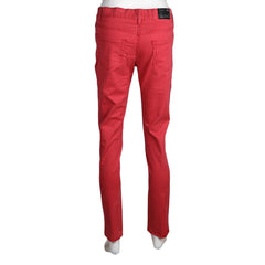 Women's Slim Fit Cotton Pant - Maroon - test-store-for-chase-value