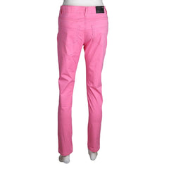 Women's Slim Fit Cotton Pant - Pink - test-store-for-chase-value