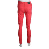 Women's Slim Fit Cotton Pant - Red - test-store-for-chase-value