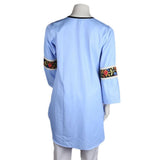 Women's Embroidered Kurti - Blue - test-store-for-chase-value