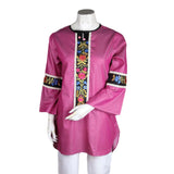 Women's Embroidered Kurti - Pink - test-store-for-chase-value