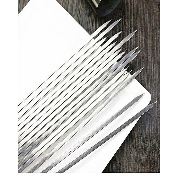 BBQ Skewers (Seekh) 6 Pcs 18" - Silver - test-store-for-chase-value