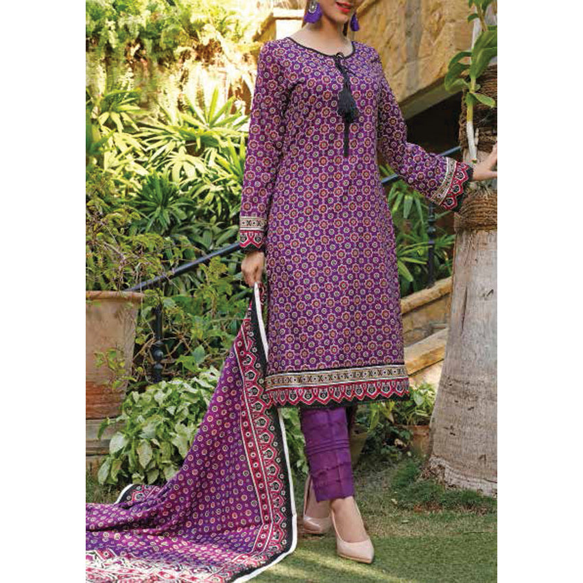 VS Signature Printed Lawn 3 Piece Un-Stitched Suit Vol 2 - 15 B, Women, 3Pcs Shalwar Suit, VS Textiles, Chase Value