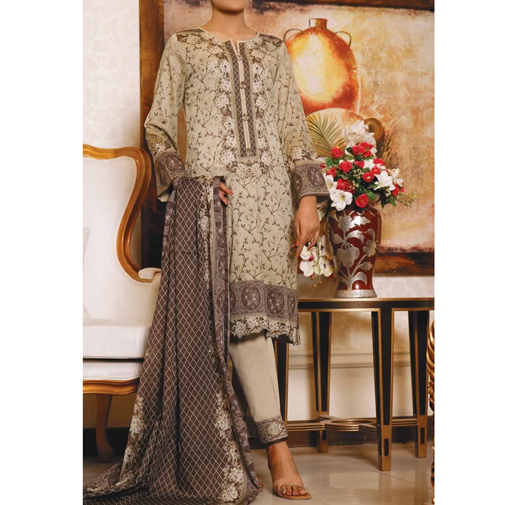 VS MISRI Digital Printed Lawn 3 Pcs Un-Stitched Suit - 15-B, Women, 3Pcs Shalwar Suit, VS Textiles, Chase Value