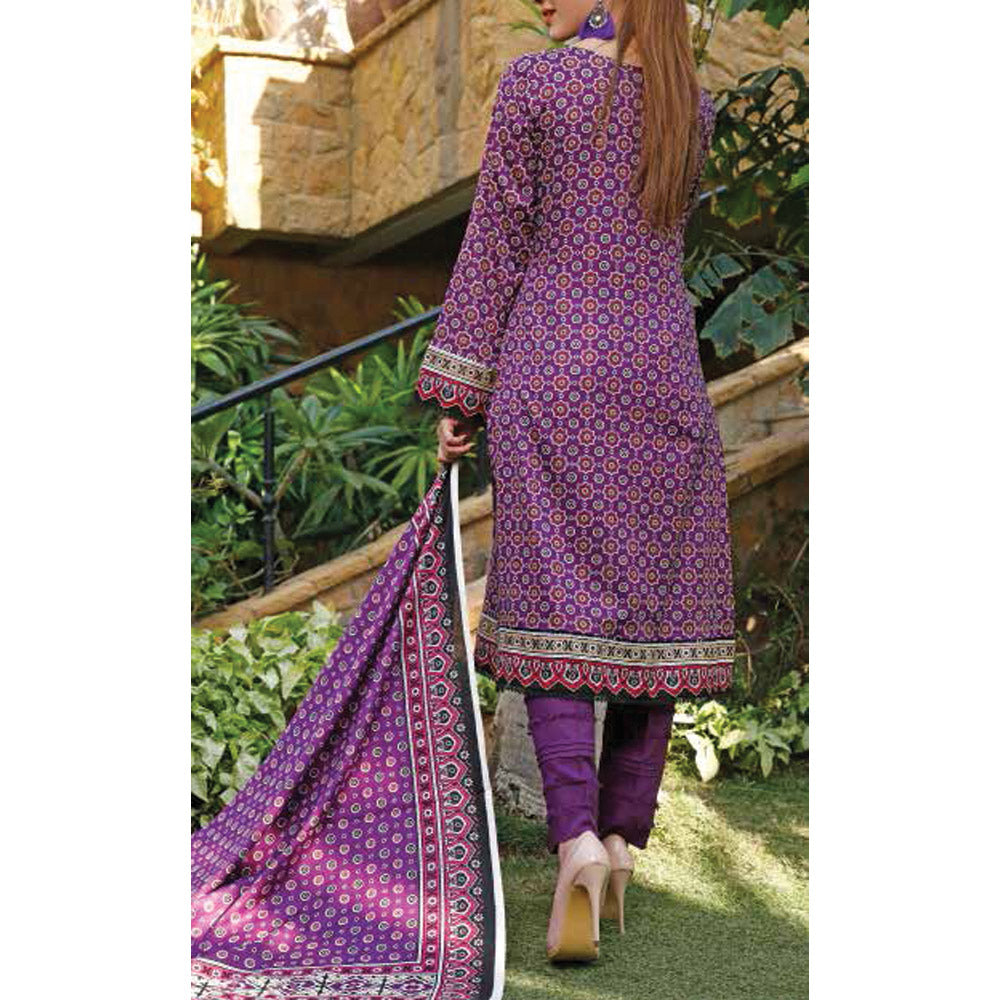 VS Signature Printed Lawn 3 Piece Un-Stitched Suit Vol 2 - 15 B, Women, 3Pcs Shalwar Suit, VS Textiles, Chase Value