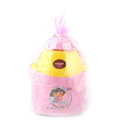 Dora School Water Bottle With Lunch Box 600ml Gift Set - Pink - test-store-for-chase-value