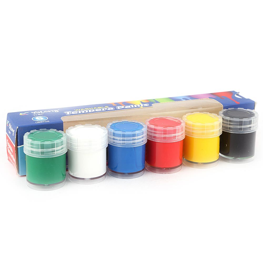 Yalong Face Colors Tempera Paints 6 Colors - test-store-for-chase-value