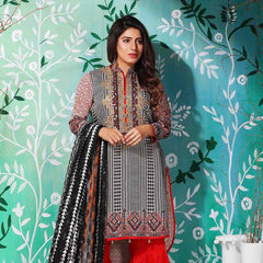 Tawakkal Azure Embroidered Viscose Suit - 3978-B - test-store-for-chase-value