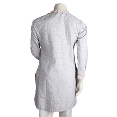 Women's Cotton Kurti - Light Grey - test-store-for-chase-value