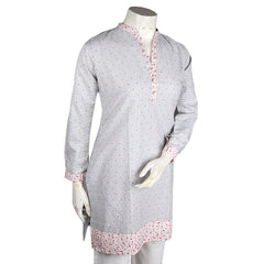 Women's Cotton Kurti - Light Grey - test-store-for-chase-value