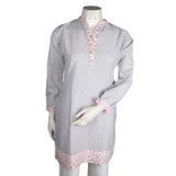 Women's Cotton Kurti - Light Grey - test-store-for-chase-value