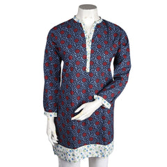 Women's Cotton Kurti - Navy-Blue - Navy/Blue - test-store-for-chase-value