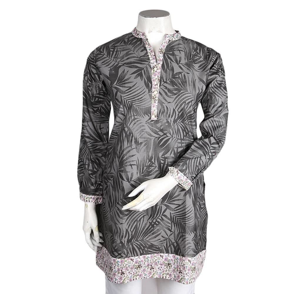 Women's Cotton Kurti - Grey - test-store-for-chase-value
