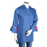 Women's Printed Top - Dark Blue - test-store-for-chase-value