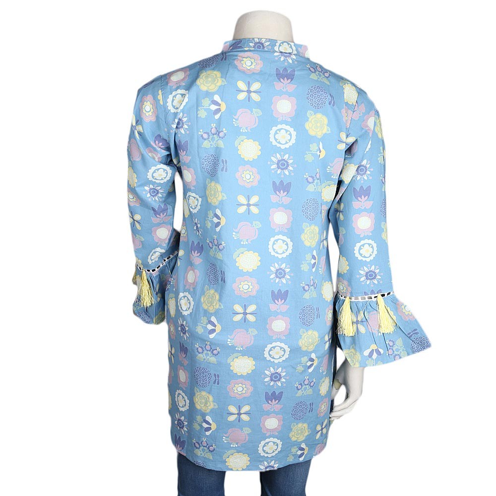 Women's Printed Top - Blue - test-store-for-chase-value