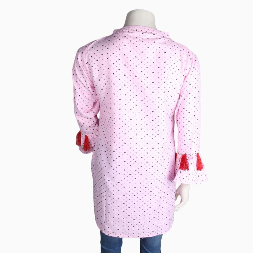 Women's Printed Top - Light Pink - test-store-for-chase-value