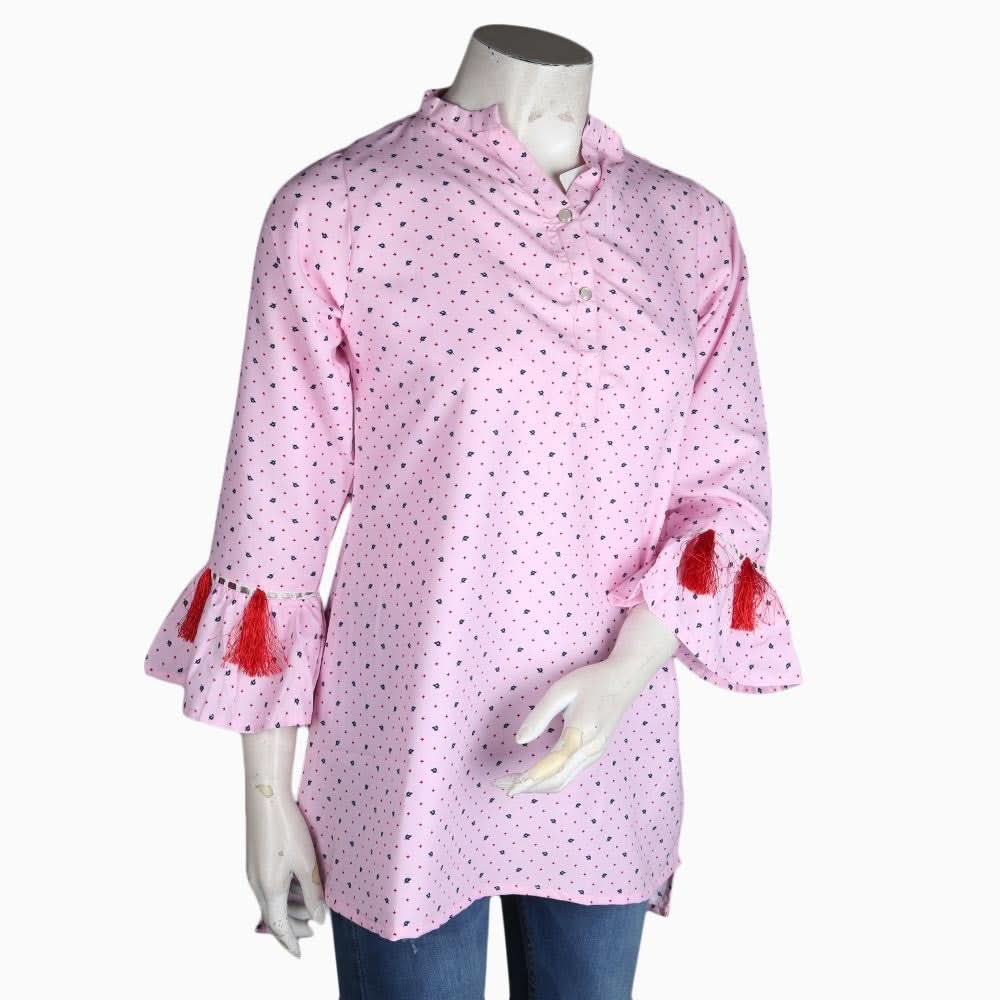 Women's Printed Top - Light Pink - test-store-for-chase-value