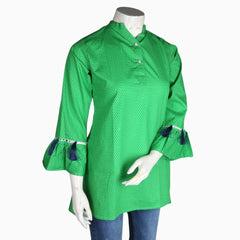 Women's Printed Top - Green - test-store-for-chase-value